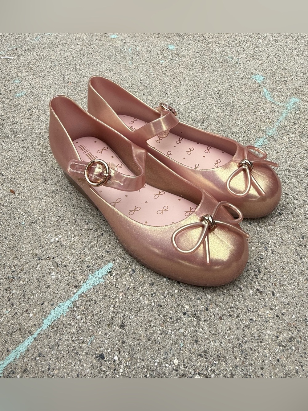 Mini Melissa sweet love ballerina flats size 12